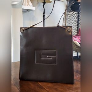 AUTHENTIC GUCCI Leather Vintage Shoulder Bag Tom Ford Era